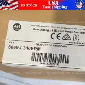 5069-l340erm Ab New Compactlogix 5380 Series A 4 Mb Enet Controller Fast Ship 1pc