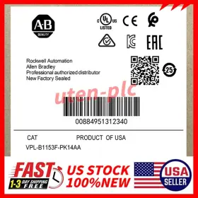 Vpl-b1153f-pk14aa Ab-other Vplb1153fpk14aa Allen Bradley Kinetix Servo Motor 3ph 3.08hp 5000rpm 480v-ac