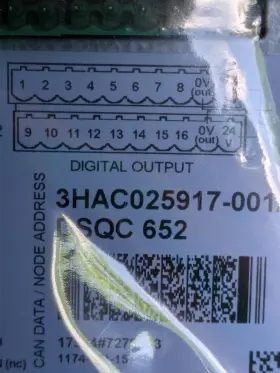 3hac025917-001 Abb 3hac025917-001/01 Dsqc 652 I/o Unit #3