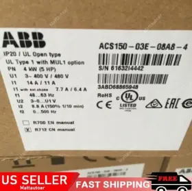Acs150-03e-08a8-4 Abb Inverter New In Box Fast Shipping 1pcs