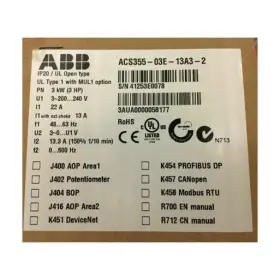 Acs355-03e-13a3-2 Abb New Inverter Acs35503e13a32 Expedited Shipping