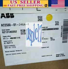 Acs580-01-246a-4 Abb B056 Brand New Frequency Converter Acs580-01-246a-4 Abb B056 Brand New Frequency Converter