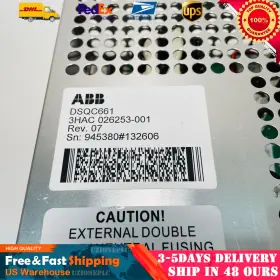 3hac026253-001 Abb Dsqc661 1pc New Power Supply Module Fast Shipping 3hac026253-001 Abb Dsqc661 1pc New Power Supply Module Fast Shipping