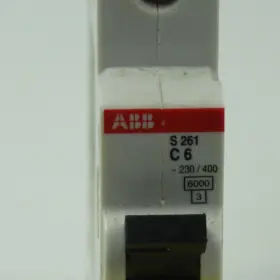 S261c6 Abb S261 C6 4 Amp Miniature Circuit Breaker Din Mt 1 Pole 277/480v Lot Of 6 #2