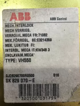 Sk829070-e Abb Mechanical Contactor Board Sk829070e Type Vh550 #3