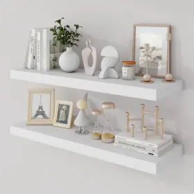 3fs-mdkx01-30-2p-wht Acovy 30 Inch Floating Shelves 9.3 Deep Shelf Wall Mounted 30... Fast Ship 3fs-mdkx01-30-2p-wht Acovy 30 Inch Floating Shelves 9.3 Deep Shelf Wall Mounted 30... Fast Ship