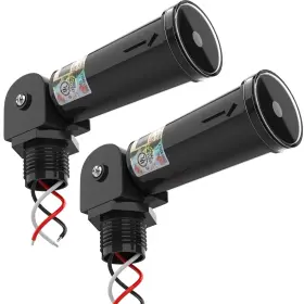 Jl-404c Adub 2 Pack Dusk To Dawn Sensor Photocell For Outdoor Light Day Night