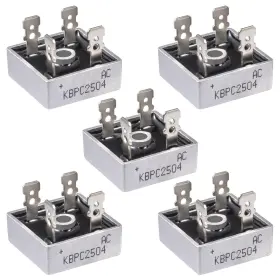 Allecin Kbpc2504 Bridge Rectifier Diode 25a 400v Electronic Silicon Mini 5pcs