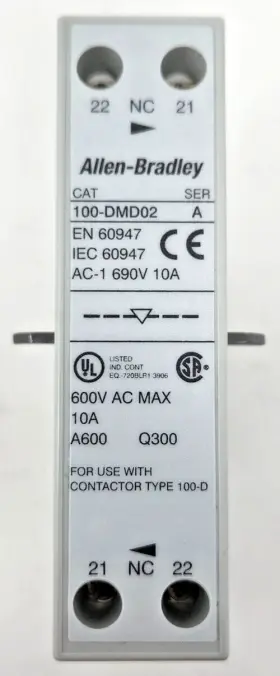 100-dmd02 Allen-bradley Mechanical And Electrical Interlock For 100-d Contactors #2