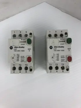 140-mn-1000 Allen-bradley 140mn1000 Motor Starter Ser. D 600v 16a 3ph 8kv - Lot Of 2