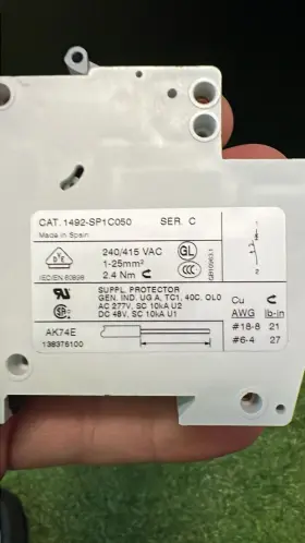 1492-sp1c050 Allen-bradley Ser.c Circuit Breaker 5 Amp 1 Pole #2
