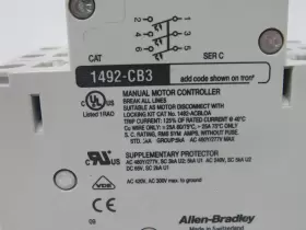 1492-cb3-h060 Allen-bradley 1492cb3h060 Ser C Circuit Breaker 6a 480y 277vac 3p 3hp Used #2 1492-cb3-h060 Allen-bradley 1492cb3h060 Ser C Circuit Breaker 6a 480y 277vac 3p 3hp Used #2