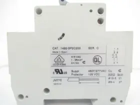 1492-sp2c200 Allen-bradley 1492sp2c200 Circuit Breaker With 1492-asph3 Auxiliary Contact #3