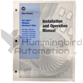 Allen Bradley 1747-6.2 Slc 500 Modular Hardware Installation Manual Publication