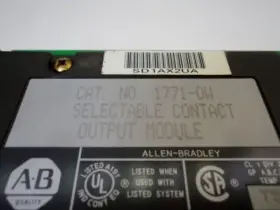 1771-0w Allen-bradley Selectible Contact Output Module T16103 #2
