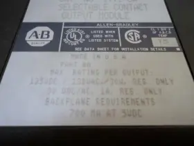 1771-0w Allen-bradley Selectible Contact Output Module T16103 #3