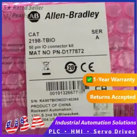 2198-tbio Allen Bradley New Ab 50 Pin I/o Connector Kit