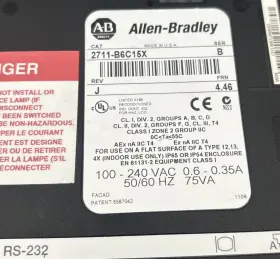 2711-b6c15 Allen-bradley Ser B Frn 4.46 Panelview 600 Touchscreen Keypad Used #2