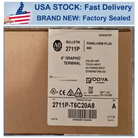 2711p-t6c20a8 Allen-bradley New 2711p Panelview Plus 600 Hmi Touchscreen Ab