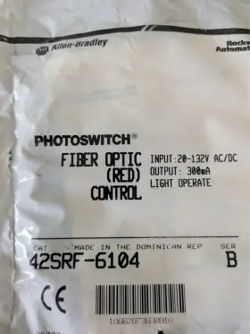 42srf-6104 Allen-bradley Ser. B 20-132 New Factory Sealed Fiber Optic Control