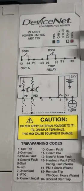 592-ec1ac Allen Bradley Devicenet E3 Ser C 1-5a Overload Relay #3