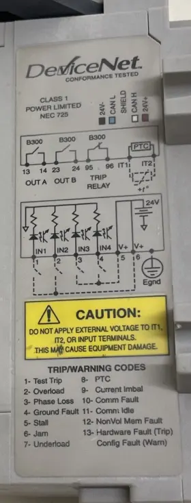 592-ec2ac Allen Bradley Devicenet E3 Plus Ser A 1-5a Overload Relay #3