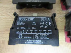 800e-3x01 Allen-bradley 800e3x01 Contact Block D5-3x01 2-black 2-red/black #2