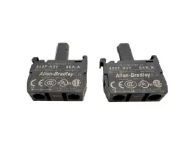 800f-n3y Allen-bradley Lot Of 2x Ser A Indicator Light - Yellow 24v #2