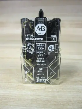 800m-xd2k Allen-bradley 800mxd2k Contact Block