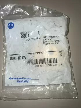800t-n247y Allen-bradley 800tn247y Non-illuminating Jumbo Mushroom Cap Yellow New