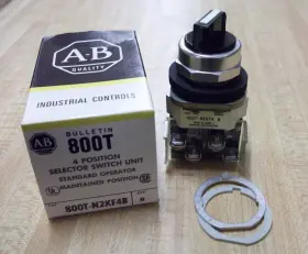 800t-n2kf4b Allen-bradley 800tn2kf4b Selector Switch Ser. T With 2 800t-xa Pack Of 3