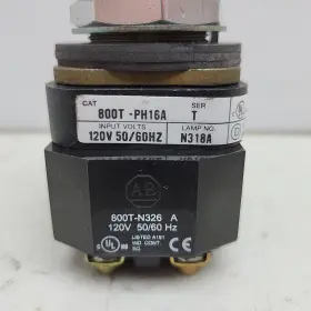 800t-ph16a Allen-bradley 800tph16a Pilot Light With 800t-n326 Contact Block 120v 50/60hz #2