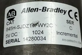845h-sjdz14fwy2c Allen-bradley Used Incremental Encoder Ser. C 5vdc 1024 #3