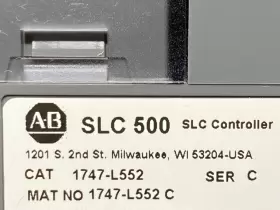 Iillc-001501 Allen-bradley 1747-l552 C 1747-os501 Fw 13 Slc 500 5/05 Cpu 32k Processor Unit #2