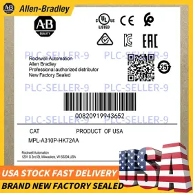 Mpl-a310p-hk72aa Allen Bradley New Brand Free Shipping Servo Motor