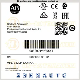 Allen-bradley Mpl-b320p-sk74aa New Ab Mp-series Mpl 480v Ac Rotary Servo Motor #cgpl