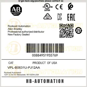 Vpl-b0631u-pj12aa Allen-bradley New Ac Drive Ab Brand Fast Shipping Vplb0631upj12aa Zy