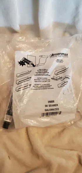 29008 Amerimax Home Products #29008 2pk Mf Galvanized Seamer No