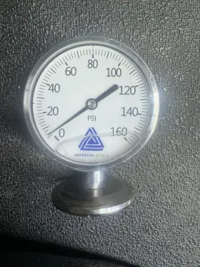 El074010051111a0000 Anderson Negele 160 Psi Oil Filled Diaphragm Gauge