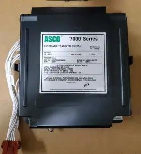K601800-002 Asco 7000 Series Group 5 Automatic Transfer Switch 3ph 70amps