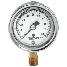 Ashcroft 759426945739 251009aw02lvac Gauge Vacuum 30in Hg Vac To 1 Percent