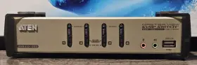 Cs1734b Aten Internatonal Co. Ltd. 4-port Usb 2.0 Kvmp Switch With Osd - Tested Working No Cables