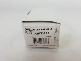 Aait-600 Atlas Sound 600 Ohms Isolation Input Transformer For Aa Series