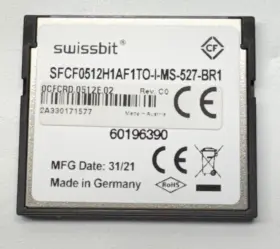 Sfcf0512h1af1to-i-ms-527-br1 B&r 5cfcrd-0512-06 Rev.g0 0cfcrd-0512e-02 Rev.c0 Swissbit
