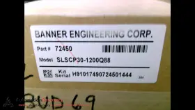 Slscp30-1200q88 Banner 72450 Safety Light Curtain Ezs Pair New #197320