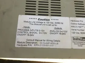80ra-21103-001-v-1 Barber Colman Maco 8000 Clamp Module #3