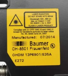 13p6901 Baumer 13p6901/s35a New Ohdm Laser Diffuse Sensor