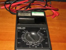 M2011 Bbc Goerz Metrawatt Multimeter M 2011 With Cables Made In West Germany