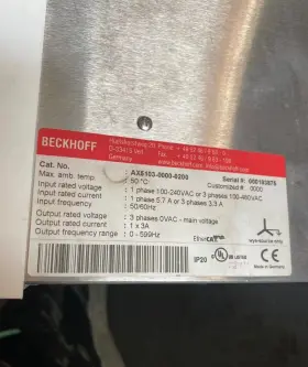 Ax5103-0000-0200 Beckhoff Used Servo Driver Ax510300000200 Expedited Shipping #3