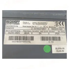 S60300-520 Beckhoff Ax2003 S60300 520 Plc Used